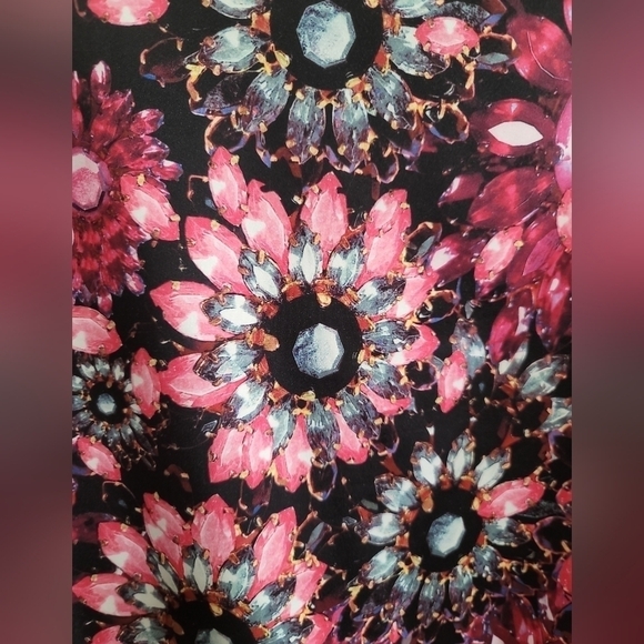 Ted Baker London Killay Sweatshirt Jewel Flower Print 1 Size 4 Cropped - Picture 5 of 8